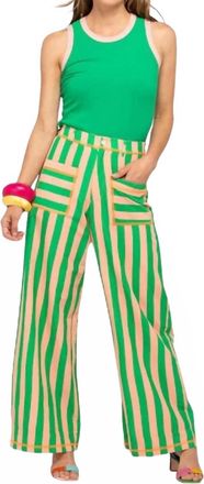 Boom Shankar Sana Wide-Leg Pant In Capri Peach