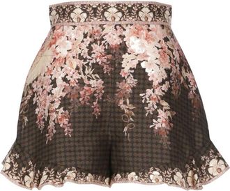 Zimmermann Mujer, Pantalones cortos, Marrón, Talla: S