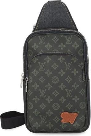Louis Vuitton Pre-owned Monogram Sling Bag - Heren - Vintage Schoudertas - Groen - ONE Size - Vintage