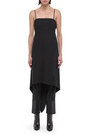 Helmut Lang Asymmetric Hem Wool Dress in Black at Nordstrom Rack, Size 00