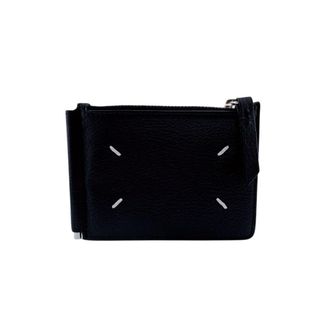 Maison Margiela Black Leather Coin Purse/Coin Case (Pre-Owned)