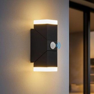 OEM Aplique De Pared Exterior Con Detector De Movimiento, Ilumina La Puerta Principal Hacia Arriba Y Hacia Abajo, Desde El Anochecer Hasta El Amanecer, Re