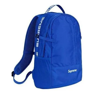 SUPREME Backpack Blue White SUP-SS18-414