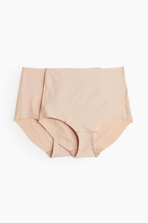 H&M 2er-Pack Unsichtbare Slips Light Shape - Beige
