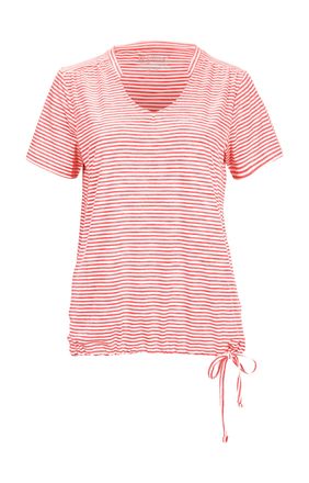 Killtec T-Shirt KILLTEC WMN TSHRT F, Damen, Gr. 36, orange (sunset cooper), Obermaterial: 94% Polyester, 6% Elasthan, Rundhals, Shirts T-Shirt, Gestreiftes, s