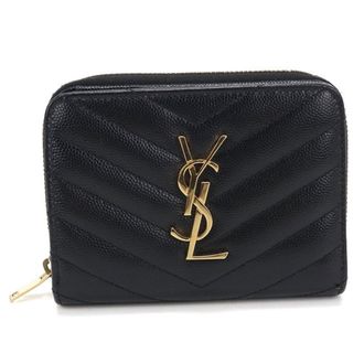 Saint Laurent Black Leather Wallet (Bi-Fold) (Pre-Owned)