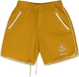 Rhude Mustard Track Shorts