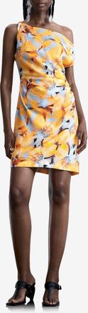 Desigual Floral Print Sleeveless Minidress in Orange at Nordstrom, Size X-Large