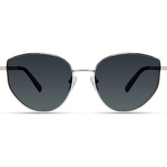 Derek Lam Kirby Sunglasses in Silver Emerald at Nordstrom