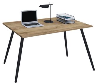 VCM Vcm - Mesa De Escritorio Mesa De Oficina Scandanivischer Retro Look Salia 110x80 Cm (roble De Miel)