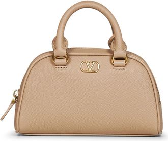 Valentino Garavani VLogo Signature Mini Schoudertas - Dames - Handtassen - Roze - ONE Size - Leer - Tassen