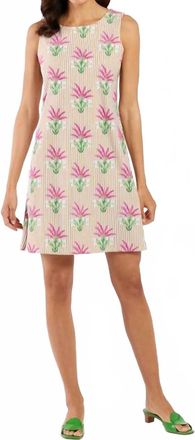 Jude Connally Womens Beth Mini Dress In Garden Stripe Sand