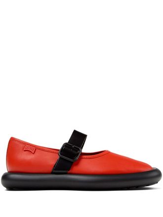 Camper leather ballerina shoes - Red