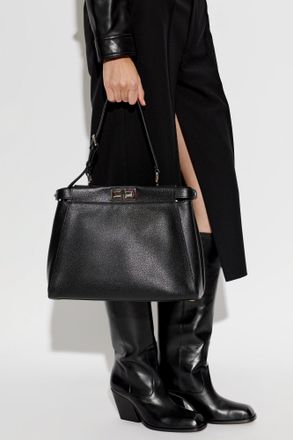 Fendi My Peekaboo Medium Shoulder Bag, Womens, Black