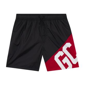 GCDS Gcds, Heren, Badkleding, Zwart, Maat: 2XL Nylon