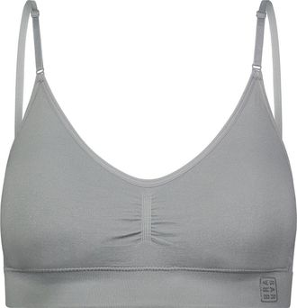 BraBar/Boutique Everyday Seamless Bra With Back-Closure in Natural Grey at Nordstrom, Size Medium