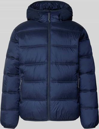 Tommy Jeans Regular Fit Steppjacke mit Mesh-Besatz in Dunkelblau, Größe XXL
