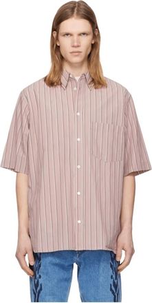 Isabel Marant Labilio Shirt - Heren - Casual Overhemden - Roze - M - Katoen - Overhemden