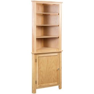 vidaXL Corner Cabinet 59x36x180 cm Solid Oak Wood vidaXL