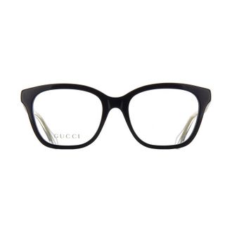 Gucci Square Full Rim Eyeglasses - Black