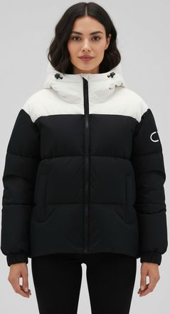 F.lli Campagnolo Winterjacke CMP, Damen, Gr. XL, nero, ivory, Obermaterial: 100% Polyester. Futter: 100% Polyester. Wattierung: 100% Polyester, Jacken Winterjacke, mit