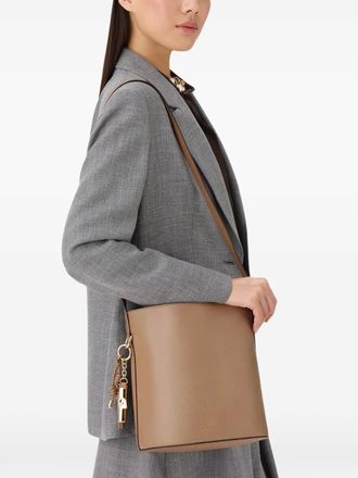 Furla Roxie bucket-tas met hanger - Bruin