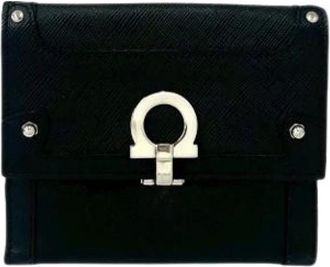 Ferragamo Pre-owned Wallets, female, Black, Size: ONE SIZE Pre-owned Wallet (bi-fold)