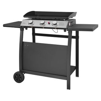 Happy Garden Plancha De Gas S&eacute;ville 3 Quemadores 7,5kw + Carrito