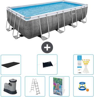 Bestway Piscina Bestway Power Steel Rectangular - 549x274x122 Cm - 8-piezas S559