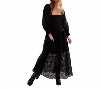 Free People Perfect Storm Midi Dress In Black