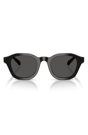 Tory Burch 48mm Phantos Sunglasses in Black /Black at Nordstrom