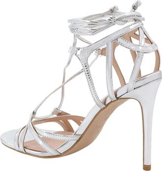 Pinko Pinko, Schoenen, Dames, Grijs, 40 EU, Calila 03 Mirror Sandaal