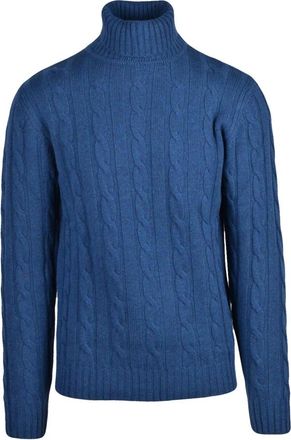 Daniele Fiesoli Truien & Vesten, Heren, Blauw, XL, Wol, Maglia