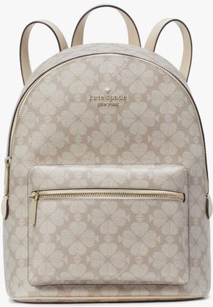 Kate Spade New York Womens Flower Pvc Medium Backpack - Beige - One Size