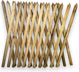 Lasa Home Lasa - Recinzione traliccio estensibile 250 cm max in legno di pino per esterno 100 cm