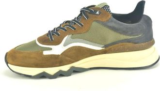 Floris Van Bommel Taupe Combi Runner N. Schoenen - Heren - Sneakers - Veelkleurig - 42 EU - Schoenen