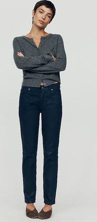 AG - Adriano Goldschmied AG Mari Mid-Rise Coated Slim Straight-Leg Jeans
