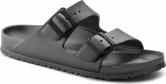 Birkenstock Womens Arizona Essentials Eva Sandals In Metallic Anthracite