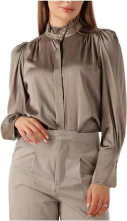 Kudibal Copenhagen Roberta Blouse - Dames - Blouses - Bruin - M - Overhemden