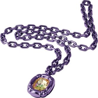 Swarovski Dulcis Hangerketting - Dames - Accessoires - Paars - Maat: ONE Size