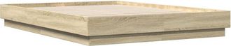 vidaXL Bed Frame with led without Mattress Sonoma Oak 120x200 cm Vidaxl
