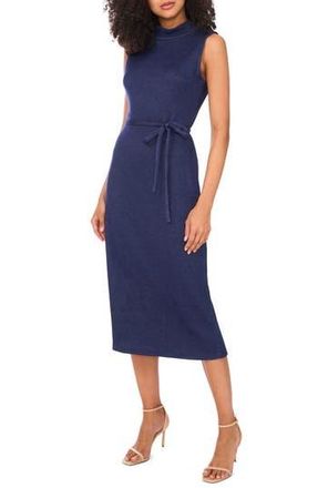 Vince Camuto Mock Neck Sleeveless Knit Midi Dress in Dusk at Nordstrom Rack, Size Small
