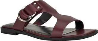 Calvin Klein Meritt Slide Sandal in Dark Red 600 at Nordstrom, Size 5.5