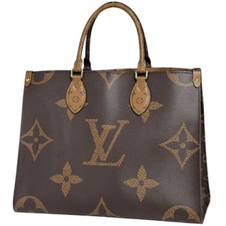Louis Vuitton Brown Monogram Reverse Shoulder Bag Tote Bag (Pre-Owned)