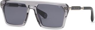 Philipp Plein SPP228 09MB Mens Sunglasses Grey Size 59