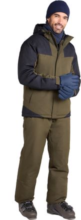 Mountain Warehouse Mens Ski Jacket and Pant Set - Breathable, Thermal Tested -30°C Snowskirt, Microfibre insulation - Best for Autumn Winter, Sports, Walking & Outdoors 