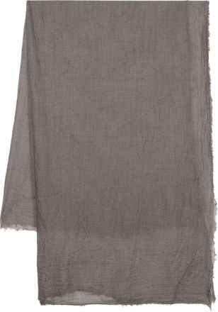 Rick Owens Follo cashmere-blend scarf - women - Cashmere/Silk - One Size - Grey