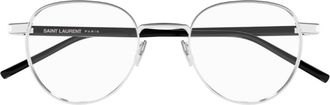 Saint Laurent Eyewear Saint Laurent Sl 781 Linea Corner Angle 001 Silver Crystal Black Glasses