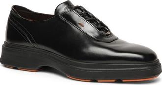 Santoni Easy Nova Derby in Black at Nordstrom, Size 11