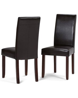 Simpli Home Set Of 2 Acadian Parson Dining Chairs